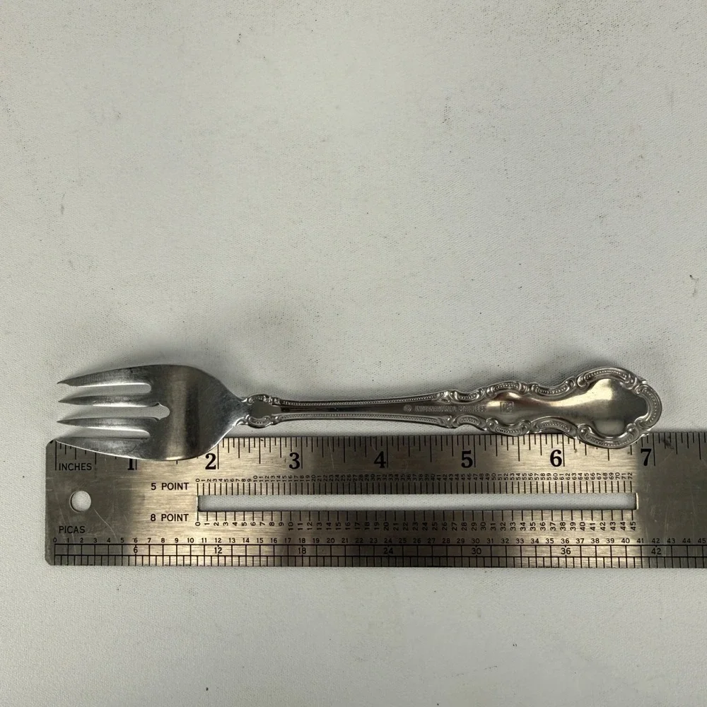 INTERNATIONAL  Chamonix Salad Fork Stainless Flatware 7 1/8